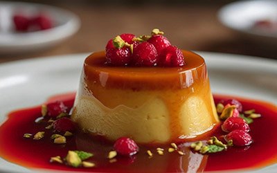 delivery_0018_prato-de-sobremesa-gourmet-mousse-de-framboesa-cheesecake-panna-cotta-generative-ai